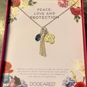 Dogeared-Peace, Love,‎ Protection Necklace